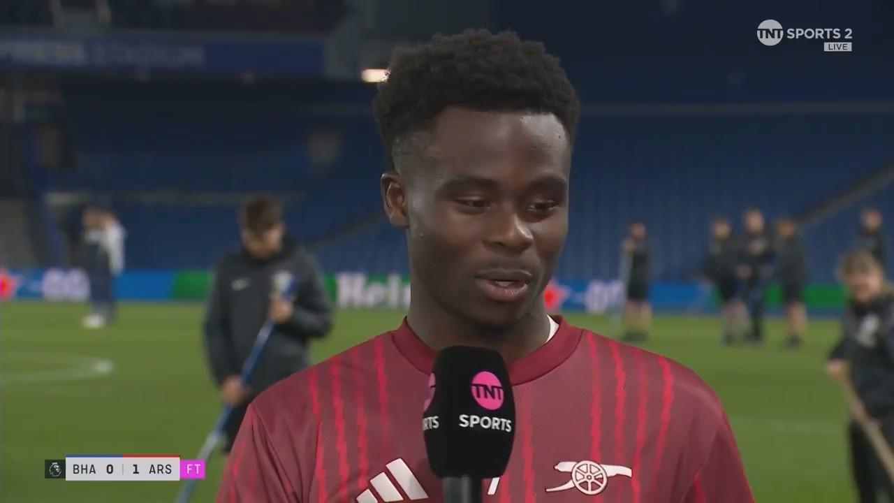 雷速官网-萨卡：听到球迷们突然庆祝，我大概就知道其他比赛发生了什么